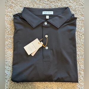 Peter Millar Men’s Black Polo Shirt XXL | Pacific Life Logo Sleeve